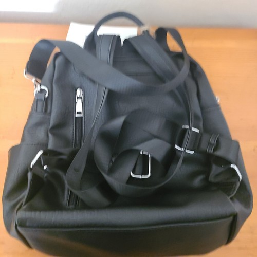 Antik Kraft Black Convertible Bag Crossbody Shoulder Bag/Backpack, New W Tags - Picture 17 of 17