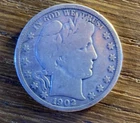 1902 Barber Half Dollar – 90% Silver – US Coin