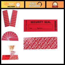 100pcs Tamper Evident Security Stickers - Warranty Void Labels for Shipping, Ret