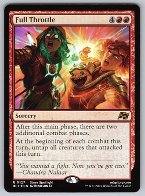 Full Throttle R Aetherdrift #127 NM Foil