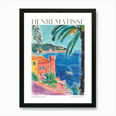 Matisse Druck Küste eklektisch Maxi gerahmtes Wandbild Poster Leinwanddruck Bild