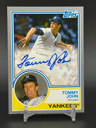 Tommy John 2022 Topps Archives Fan Favorites Autographs Silver /99 #83FF-TJ