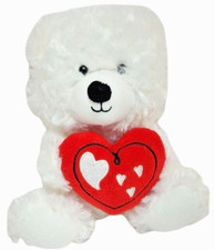 American Greetings Valentine's Day Love Teddy Bear Plush Stuffed Animal White