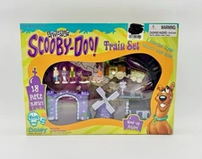 Scooby Doo Train Set 18 Piece Playset Windmill Wind-up Action Boley Vintage NEW