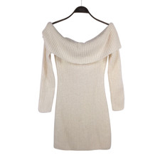 Reformation Jayne Sweater Dress Foldover Womens Med Baby Alpaca Wool Knit RARE