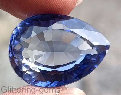 42.40 Ct Natural Ceylon Blue Sapphire Pear Cut IGL Certified Loose Gemstone 5DDL