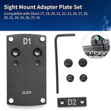 For Glock Pistol Mount Plate Base Red Dot Sight 17 19 22 23 26 27 34 35 37