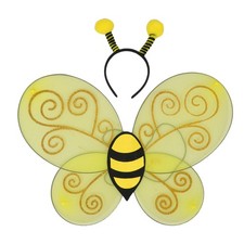 Dress up Bee Wings Headband Costume Hair Hoop Accessory for Cosplay