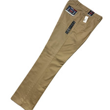 Roundtree Yorke TravelSmart Pleated Pants Khaki 36x36 Mens Classic Fit NWT