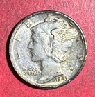 1943 US Mercury SILVER Dime "Philadelphia" Mint! XF! SHARP! Old US Coin!