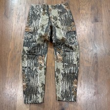 Vintage Realtree Pants Mens M Long Brown Camo Combat Trouser Cargo Pockets Hunt