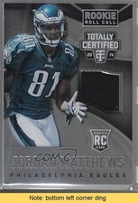 2014 Panini Totally Certified Rookie Roll Call Jersey Jordan Matthews READ 0l1