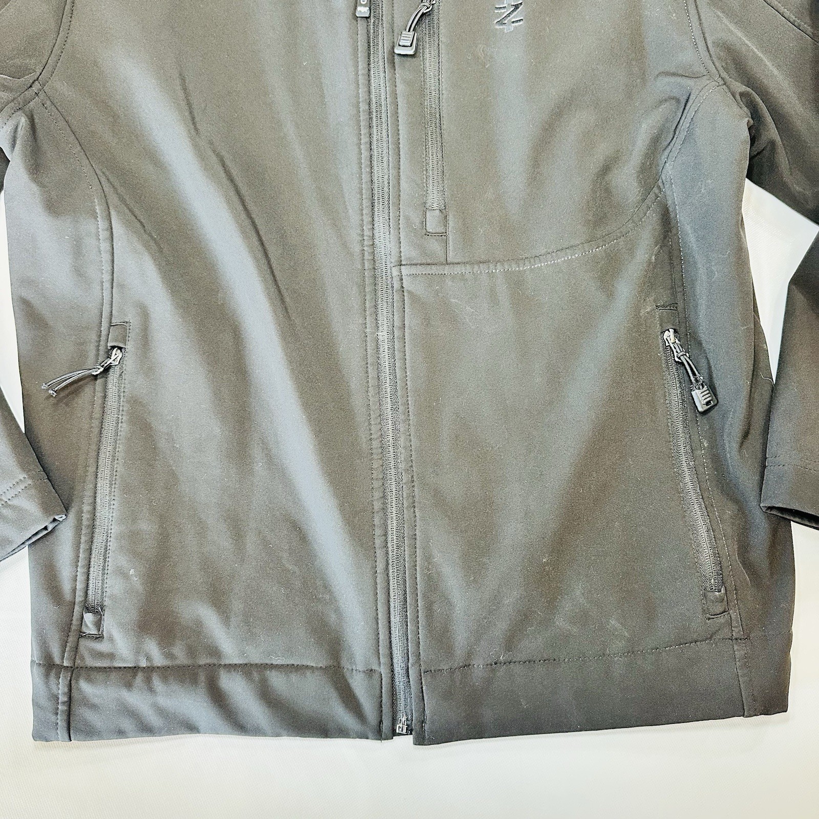 IZOD Performance Softshell Jacket Black Full Zip … - image 3