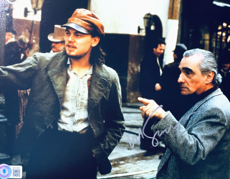 Martin Scorsese Signed•Directing 2002 *Gangs Of New York* DiCaprio•8x10•Beckett