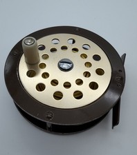 Mulinello da pesca a mosca 5/6 marrone vintage - ottime condizioni con custodia Orvis