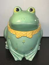 Vintage 1980s OTAGIRI JAPAN Frog Cookie Jar