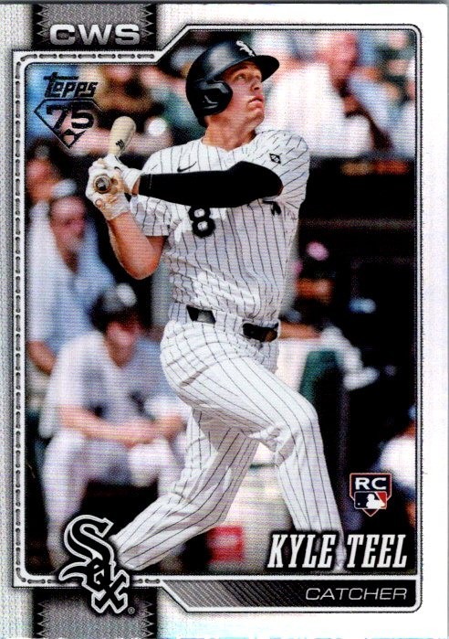 2026 Topps Series 1 Kyle Teel RC Rookie Rainbow Foil #201 White Sox