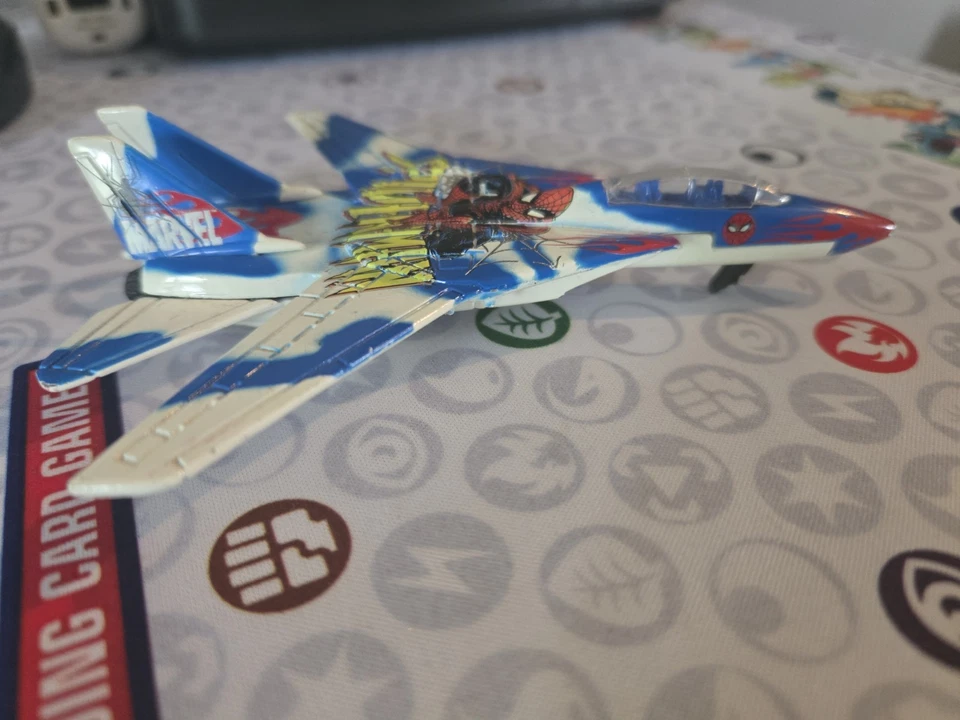 2002 Maisto Ultimate Marvel Air Force Spider-Man F-117A Nighthawk Die Cast Plane - Image 4 of 4