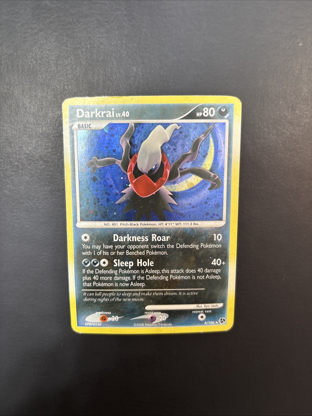 Pokémon TCG Darkrai #4/106 Great Encounters 2008 Rare Holo Card