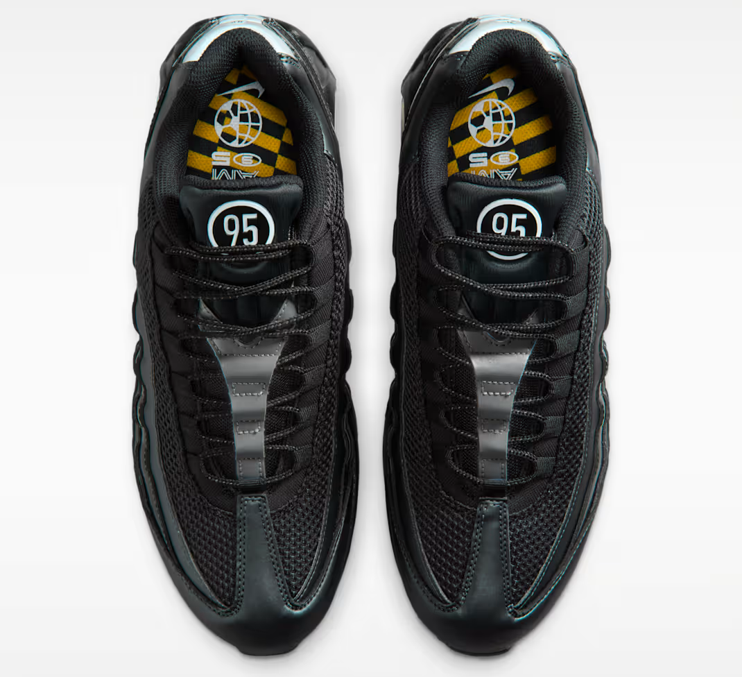 Nike Air Max 95 OG Black University Gold Metallic Silver Men's