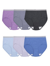 Women'S Cotton Brief Underwear, 6-Pack
