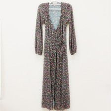 Asos Maxi Top Sheer Duster Dress Women's Size 2 Floral Cover Up