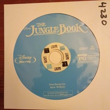 The Jungle Book (Blu-ray, 2016) Rdbx Disc Onl...