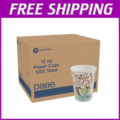Eco-Friendly 12 oz Coffee Cups, Coffee Haze Design