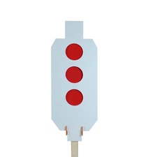 Tactical Scorpion Gear AR500 10x21x3/8 Head Shot Triple Dueling Tree Target