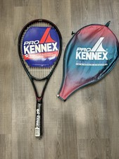PRO KENNEX GRAPHITE EXT 4 1/4 GREEN RED TENNIS RAQUET ULTRA LIGHT W CASE