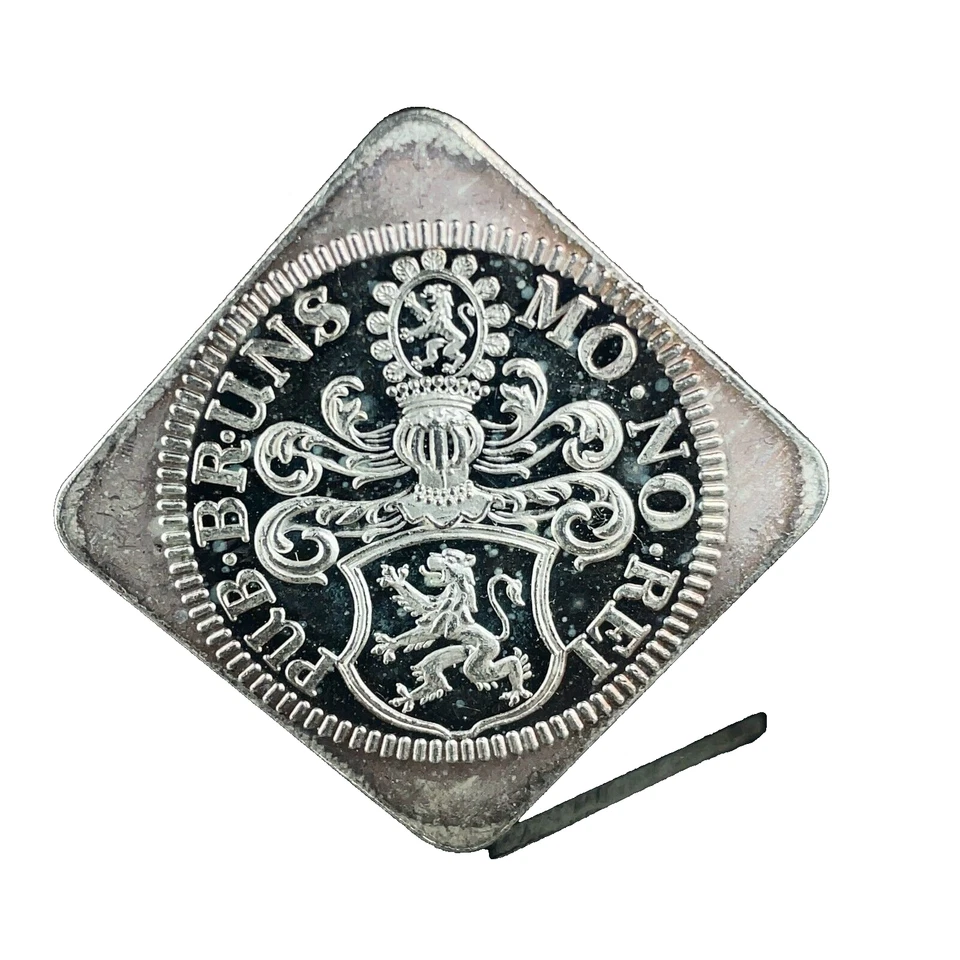 German States FERDINAND II Thaler "1621" Restrike 1986 Silver Proof Klippe - Image 2 of 4