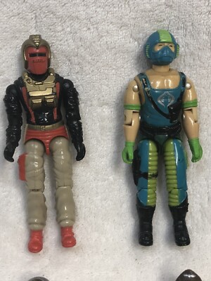 Vintage 1980's GI Joe Vehicle Driver Figure Lot. All 100