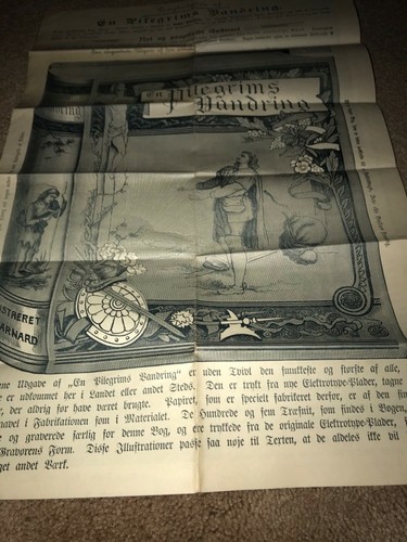 Vintage En Pilegrims Dandring: carta norvegese "Una passeggiata di pellegrino" - Foto 3 di 12
