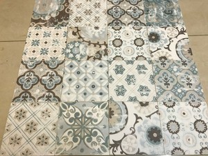 15x15 encaustic mediterranean tile rustic mix cm pattern brown