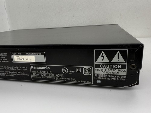 Panasonic DVD-F65 DVD CD Player 5-Disc Carousel Changer Progressive Scan READ - Picture 10 of 16