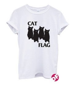 black flag cat shirt