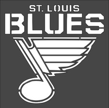 1- 4x4 inch Stencil (P-201) St. Louis Blues (...