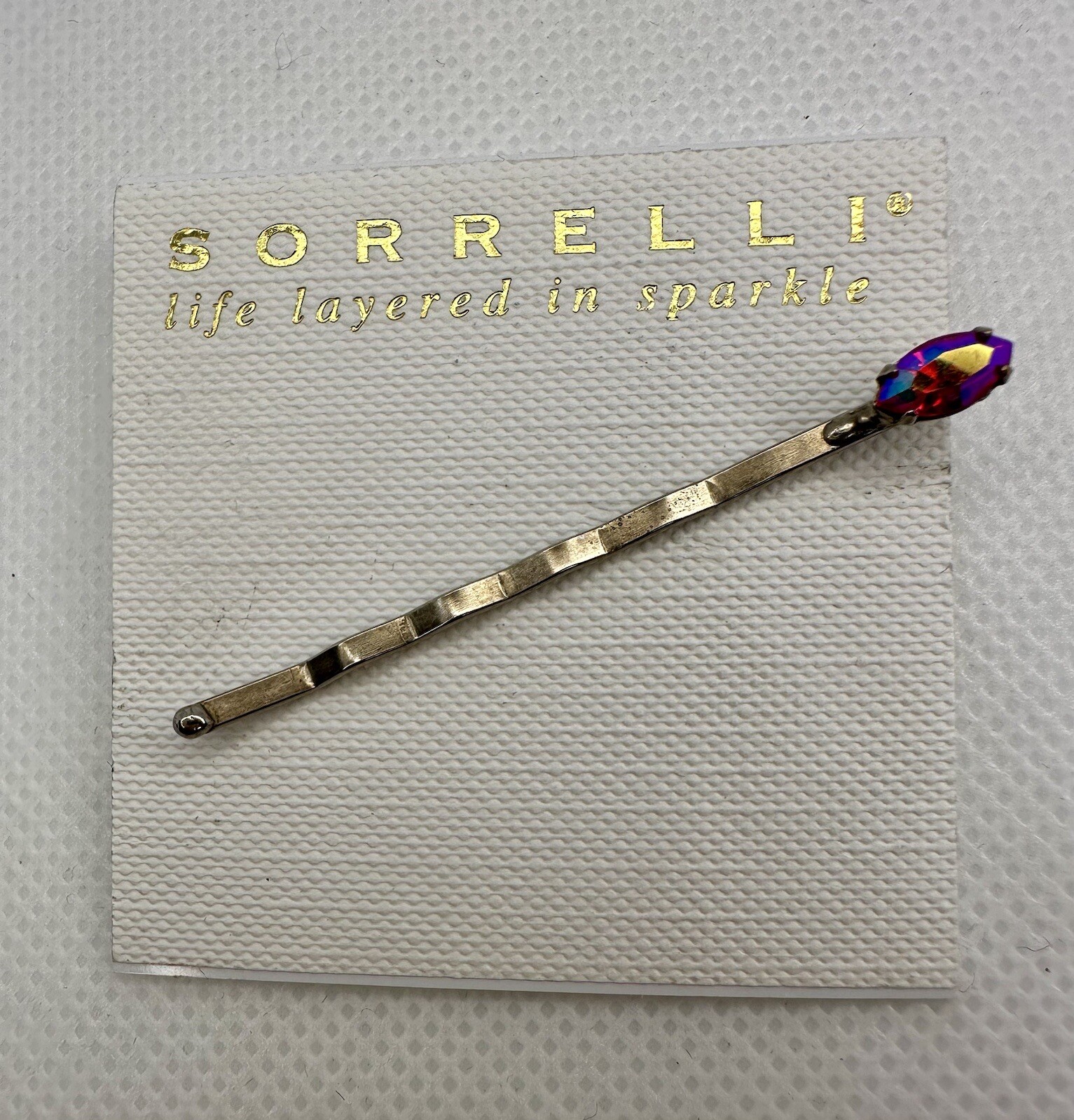 Retired SORRELLI Signed Single Ruby AB Rhinestone… - image 1