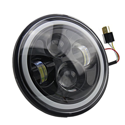 DOT Approved 7" inch Round LED Headlights Halo DRL For Jeep Wrangler JK TJ CJ LJ - Bild 8 von 14
