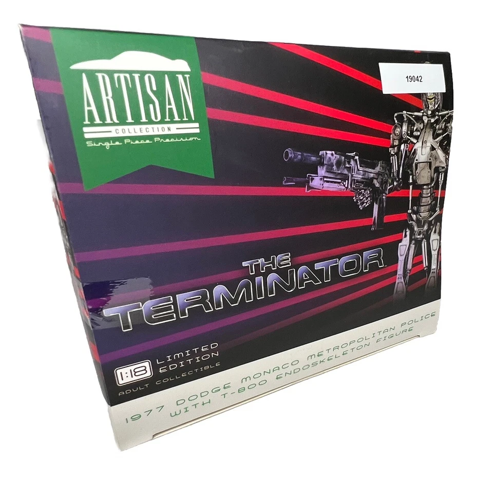 1/18 Artisan Collection - The Terminator 1977 Dodge Monaco W/ Police Figure NEW - Image 3 of 4