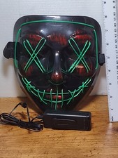 heytech Halloween Scary Mask Cosplay LED Costume 3 Setting Light Up