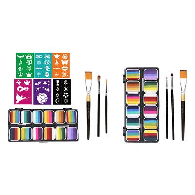 Gesicht Körper Farbe Palette Neon Gesichtsmalerei Make-up Pigment Palette lebendige Farben