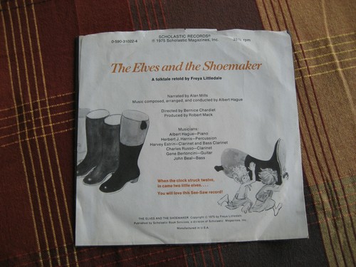 Freya Littledale - The Elves & The Shoemaker 7" Sehr guter Zustand Vinyl 33 Scholastic SCC 2615 - Bild 2 von 6