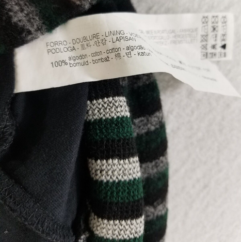 Zara Girls Tiered Skirt Girls Size 11/12 Striped Green Gray Black Knee Length - Picture 9 of 12