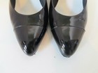 CHANEL Black Patent Cap Toe CC Logo Pumps/Shoes EUR 39C — photo 3