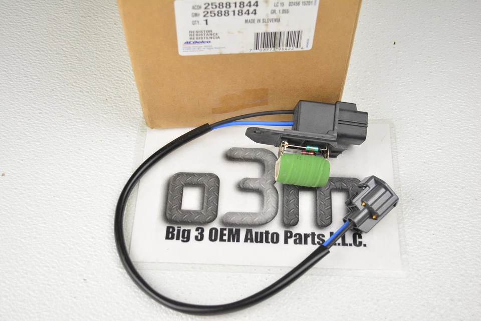 Resistencia del ventilador de refrigeración del motor ACDelco Cadillac CTS SRX STS nuevo OEM 25881844 Foto 4 de 4