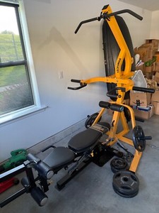 Powertec Home Gym LeveryGym Workbench - Nice Set with weights
