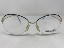 Girard France 3750 58 57-17-145 Sky Blue/Gold Half Rim Eyeglasses Frame MO52
