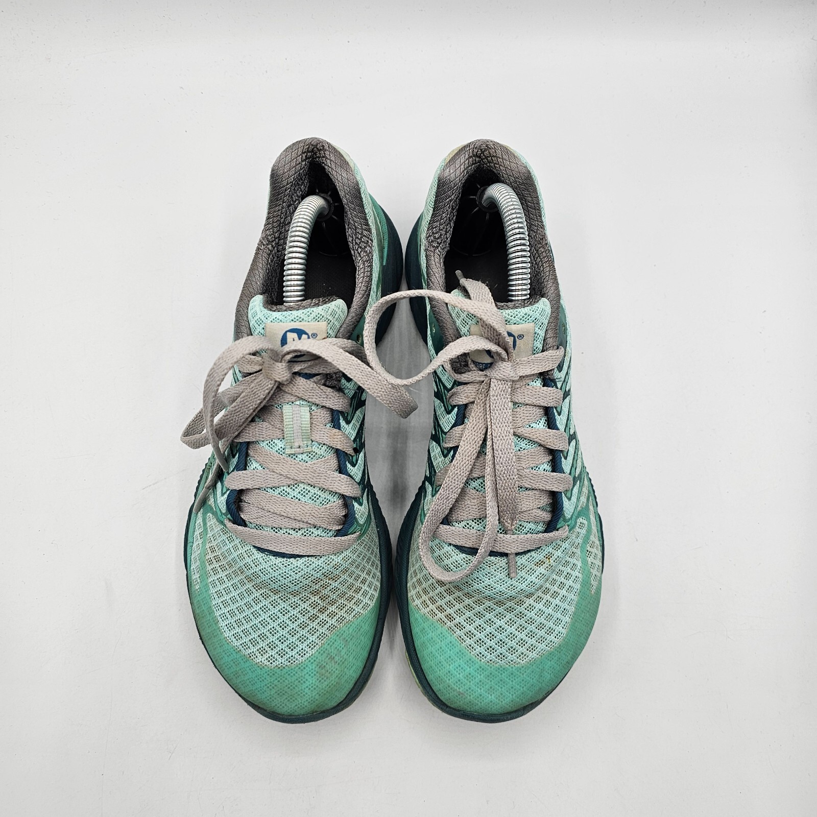 Scarpe da trail running verdi Merrell ad accesso nudo Adventurine taglia 6 5