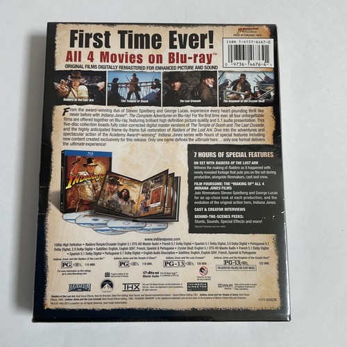 Indiana Jones: The Complete Adventures (Blu-ray) 4 Filme Neu & Sealed - Bild 2 von 4